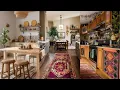 Boho Kitchen Ideas with Natural Wood Earthy Tones 2026 Kitchen Decor Trends