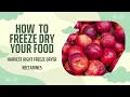 How to Freeze Dry Nectarine for long tern storage