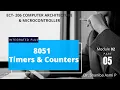 MODULE 02 PART 05 8051 Timers Counters ECT206 COMPUTER ARCHITECTURE MICROCONTROLLER KTU S4 ECE
