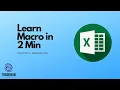 Tutorial How to create your First Message Box with Excel Macro in 2 Min Tradehub