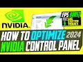 How to Optimize Nvidia Control Panel For GAMING Performance The Ultimate GUIDE 2024 NEW