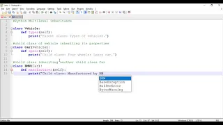 Python Program - Multi-Level Inheritance