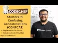 Codechef Starters 59 Confusing Concatenations CONFCAT Solution Explanation Code In Hindi