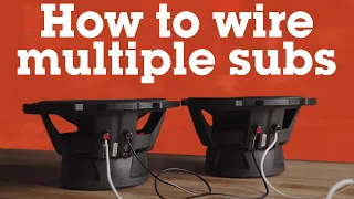 how to wire multiple subs to your amplifier crutchfield