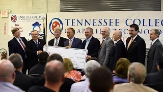 Gov Haslam presents 950 000 to TCAT