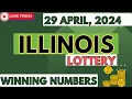 Illinois Midday Lottery Results For - 29 April 2024