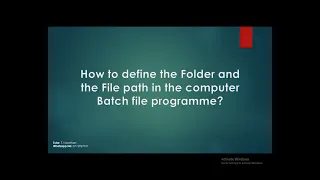 Software Engineering Learning Batch File Programming Part 2