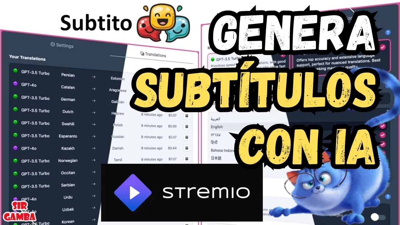 Aprende a Traducir Subtítulos Automáticamente con Inteligencia Artificial en Stremio