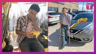 Son Fights Back Tears When Mom Surprises Him With First-Ever Car