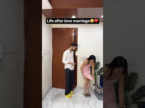 Life after love marriage😂 #comedy #couple #marriage
