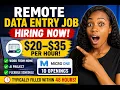 Remote Data Entry Job Hiring Now 20 Work From Home AI Project