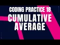 Cumulative Average Coding Practice 18 Nxtwave ccbp 4 0 telugu Python Coding tips tricks ccbp