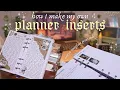 diy aesthetic personal planner inserts how to print design canva template link cozy desk vlog