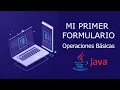 Operaciones basicas usando Formulario JFrameForm en Java - Netbeans