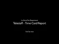 Telestaff-Time Card Report