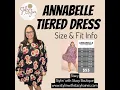 LuLaRoe Annabelle Ruffle Tiered Dress - Size Fit w Stacy Haines