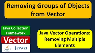 Removing Groups of Objects from Vector Java Collection Framework