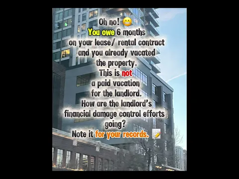 Extremely…Late rent? #educationalvideos