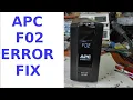 Apc F02 Error Solve Ups