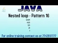 Pattern program in Java