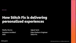 AWS re:Invent 2020: How Stitch Fix is delivering personalized experiences