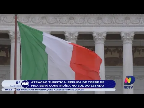 Atração turística: réplica de Torre de Pisa será construída no Sul de SC