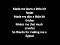 Lagu Christina Aguilera - Fighter (Lyrics)