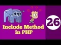26-How to Include Other files in PHP include method in php Hindi