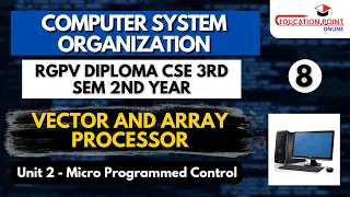Lec 8 Vector and Array Processor RGPV Diploma Computer System Organisation CSE 3rd Sem 2nd Year