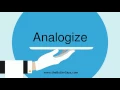 Learn how to say this word Analogize