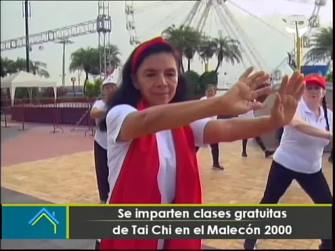Se imparten clases gratuitas de Tai Chi en el Malecón 2000