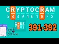 CRYPTOGRAM Word Logic Puzzles level 391 392