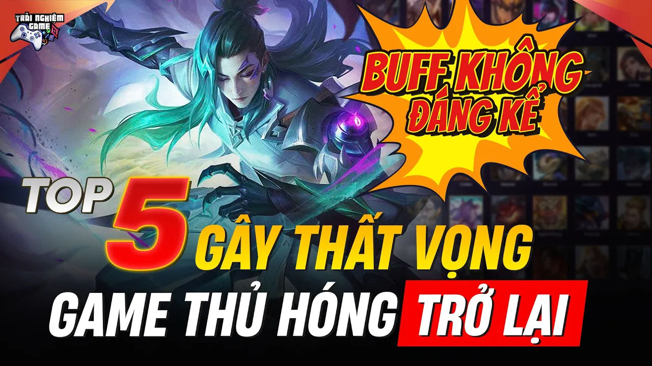 Outline Video Liên Quân Top 5 Tướng Gây Thất Vọng Lớn Khi Game Thủ Đặt Kỳ Vọng Trở Lại Meta Quá Cao, TNG
