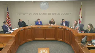 Pasco County School Board Meeting - September 9 2025