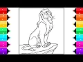 The Lion King Coloring Pages for Kids How to Color Scar