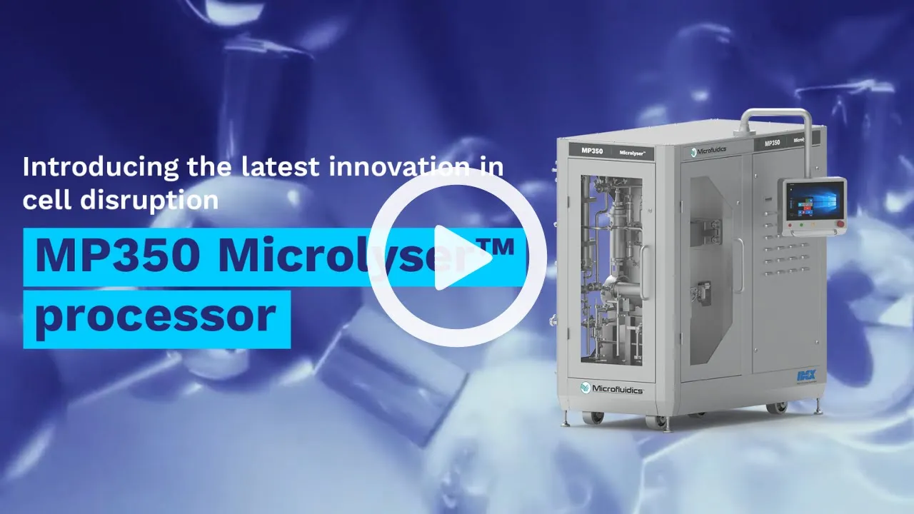 Microfluidics MP350 Microlyser™ Processor - A Production Scale Technology for Cell Disruption