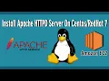 Apache Web Server Installation On CentOS 7 Application Server