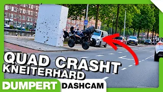 Quad crasht kneiterhard! | Dumpert Dashcam 77