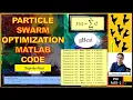 Particle Swarm Optimization PSO MATLAB Code Step-by-Step xRay Pixy