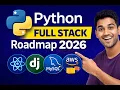 Python Full Stack Roadmap 2026 Complete Course Plan for Beginners Python React Django MySQL AWS