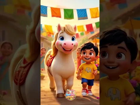 Lakdi Ki Kathi 🐴🎵 | लकड़ी की काठी | Hindi Rhymes for Kids #kidssongs #kids #cartoon #baalgeet #funny