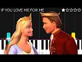 Download Lagu Barbie: The Princess \u0026 The Pauper - If You Love Me For Me | EASY Piano Tutorial