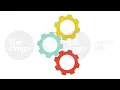 Rotating gears line 2D object animation