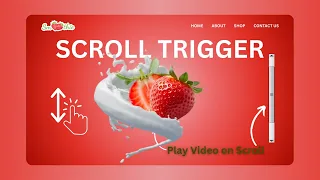 Play on Scroll Using HTML CSS JavaScript GSAP ScrollTrigger Tutorial