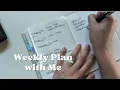 Weekly plan with me b6 stalogy half year minimal planner minimalist Nicole makes plans