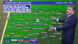 DFW Weather Low risk of severe weather Tuesday in 14 day forecast