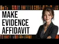 How To Make Evidence Affidavit