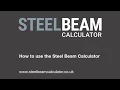 How to use the steel beam calculator