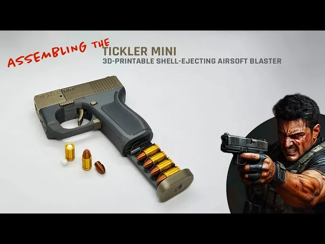 Tickler Mini — Shell-ejecting airsoft blaster video thumbnail