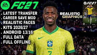 fifa 16 mobile mod ea fc 26 android offline career mode update kits 2026 27 real faces u0026 transfers